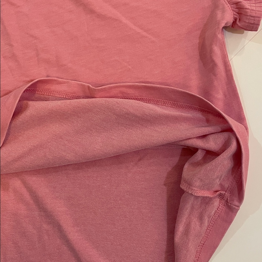 Pink Ruffle Sleeve Top Size S - Picture 2 of 3